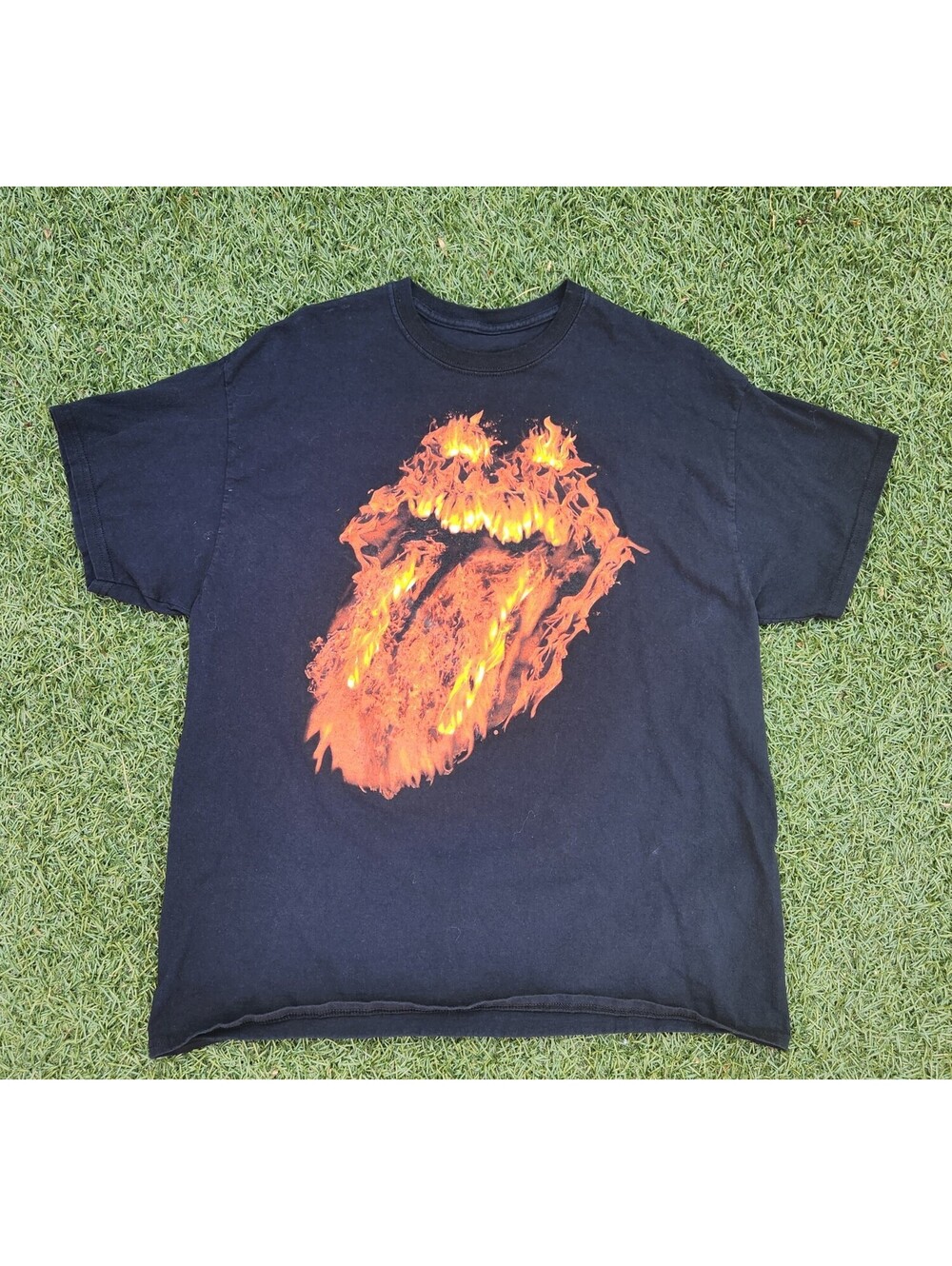 The Rolling Stones 2016 Tour Tee Flames Vegas T-mobile Arena Rock Music Adult XL
